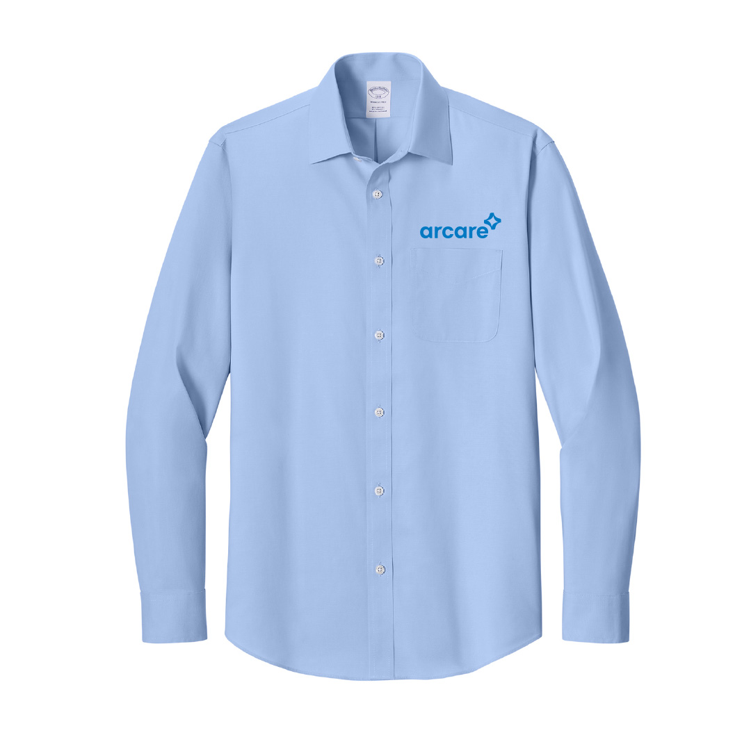 Brooks Brothers Wrinkle-Free Stretch Pinpoint Spread Collar Shirt