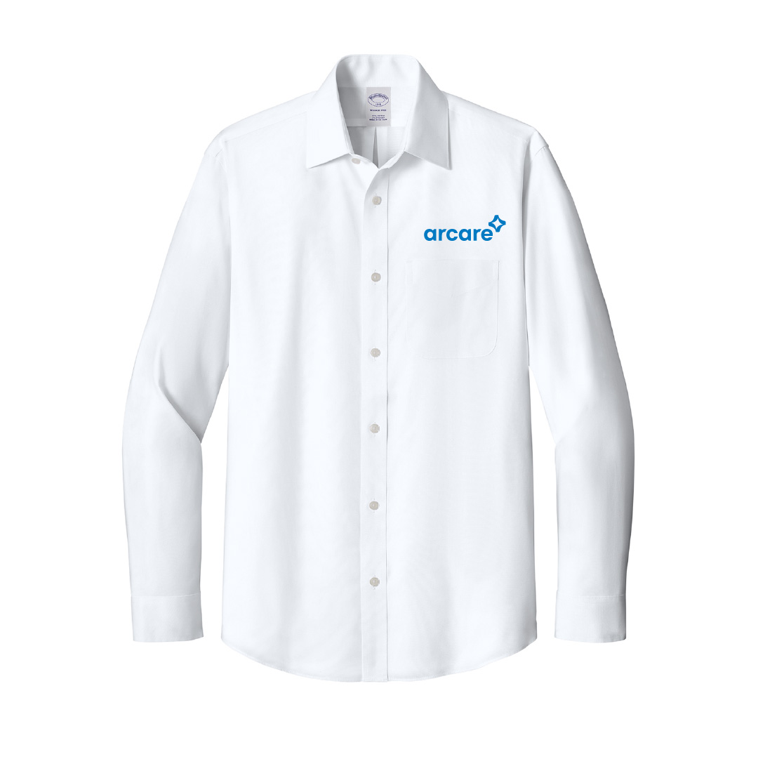 Brooks Brothers Wrinkle-Free Stretch Pinpoint Spread Collar Shirt - Image 2